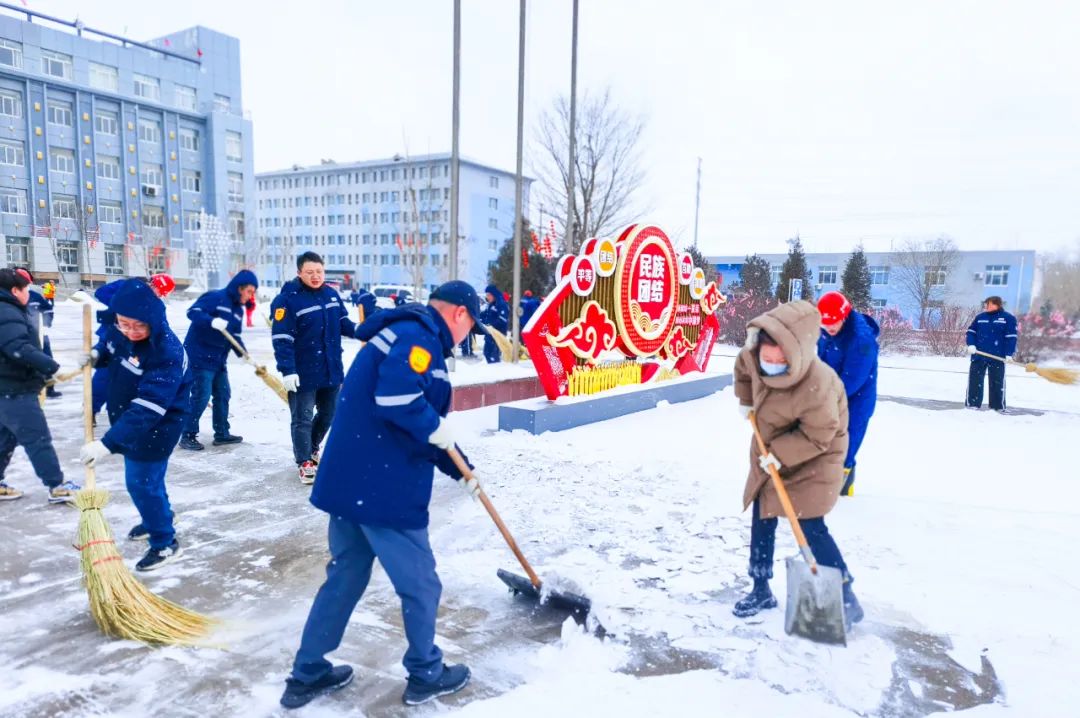 內蒙宜化：迎風戰(zhàn)雪保安全，勠力同心促生產(圖2)
